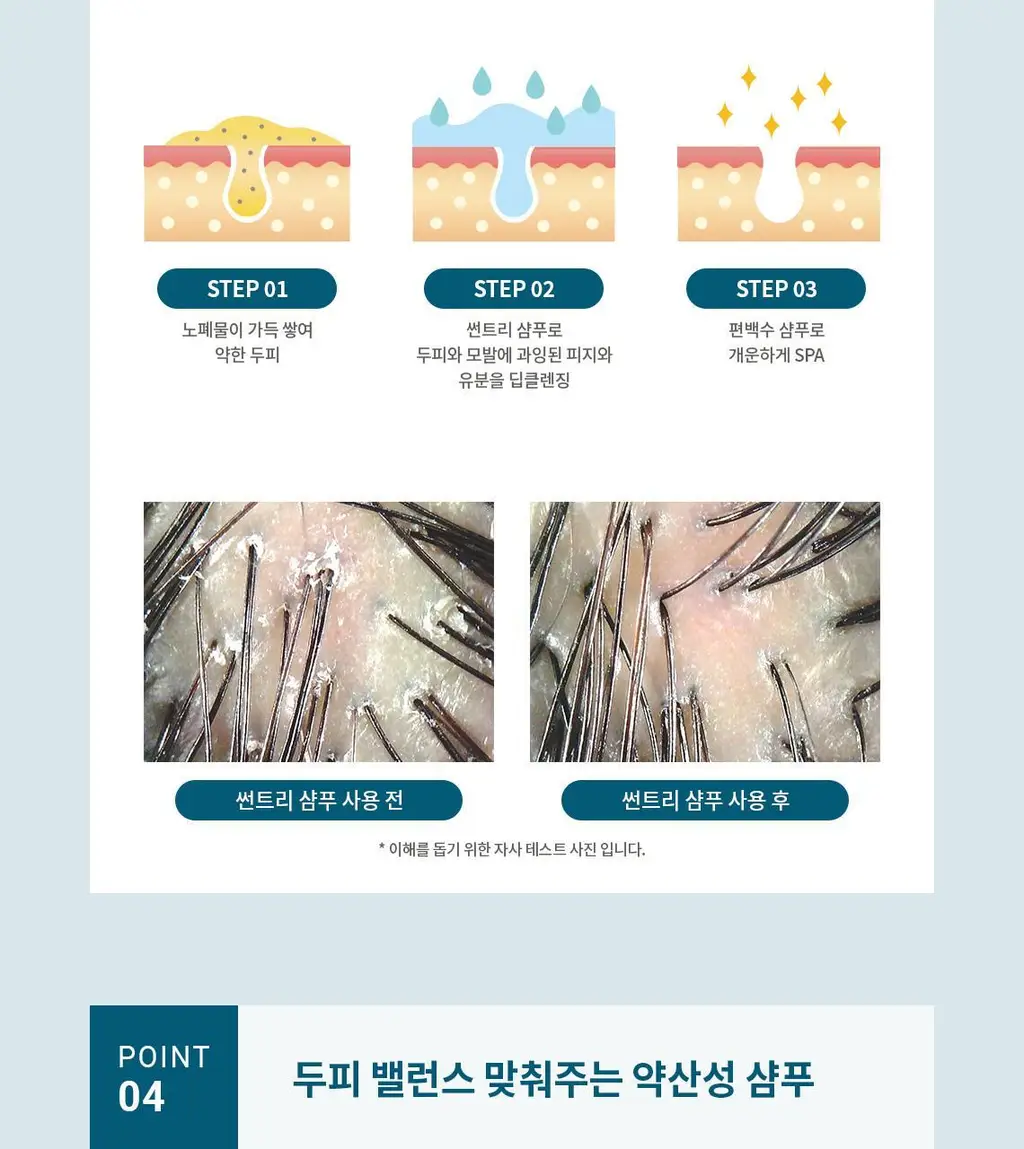 [편백샴푸] 헤드스파7 썬트리 샴푸 500g (탈모증상완화) 상세페이지 15
